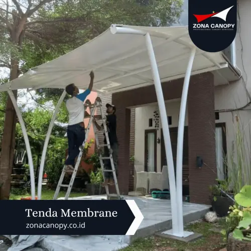 Canoppy Membrane Teras Rumah di Subang